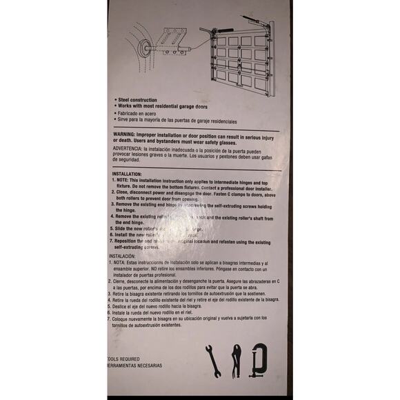 Blue Hawk, 2-Pack, Steel, Garage Door Roller Model # 11-0656 2 Packs of 2 - Picture 4 of 5